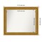 Parlor Gold Non-Beveled Custom Framed Bathroom Vanity Wall Mirror